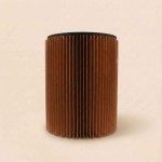 Pouf pliable en carton rond, écolo et pratique | Hashtag Déco