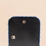 Miroir torsadé bleu en verre 30x40cm | Hashtag Déco