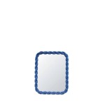 Miroir torsadé bleu en verre 30x40cm | Hashtag Déco