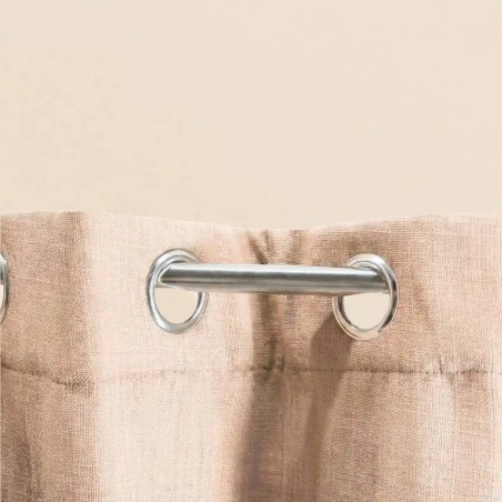 Rideau tamisant coton flammé neutre 140x250cm | Hashtag Déco