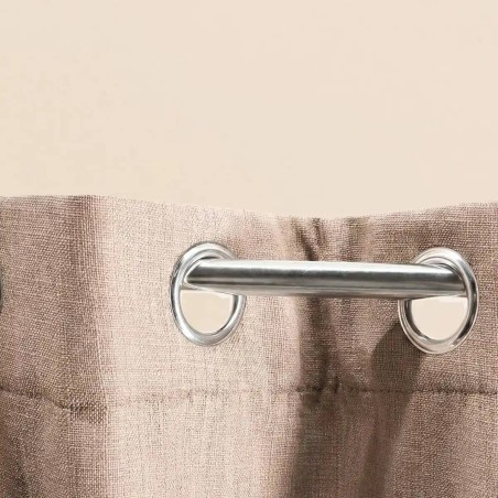 Rideau tamisant coton flammé neutre 140x250cm | Hashtag Déco