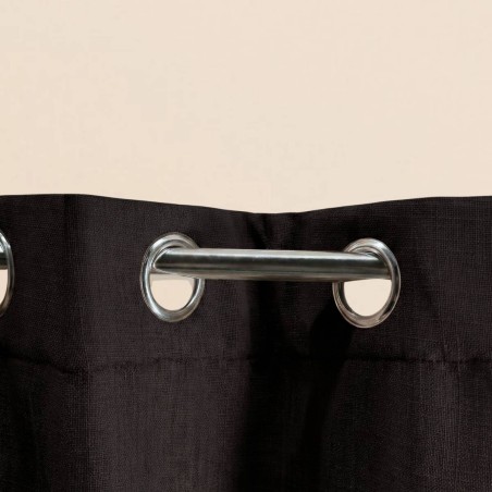 Rideau tamisant coton flammé neutre 140x250cm | Hashtag Déco