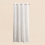 Rideau tamisant coton flammé neutre 140x250cm | Hashtag Déco