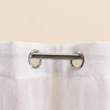 Rideau tamisant coton flammé neutre 140x250cm | Hashtag Déco