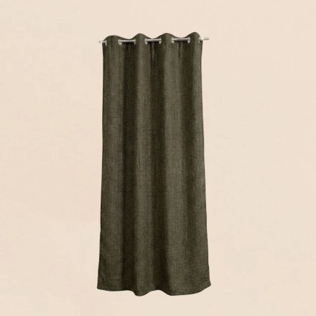 Rideau tamisant coton flammé neutre 140x250cm | Hashtag Déco