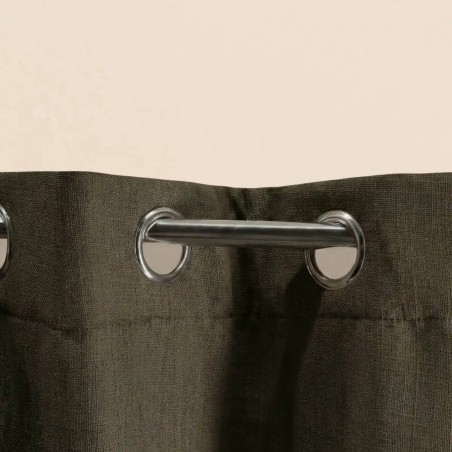 Rideau tamisant coton flammé neutre 140x250cm | Hashtag Déco