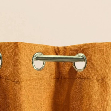 Rideau tamisant coton flammé neutre 140x250cm | Hashtag Déco