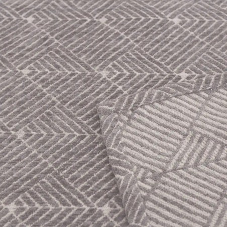 Rideau géométrique coton bleu 140x250cm | Hashtag Déco