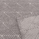 Rideau géométrique coton bleu 140x250cm | Hashtag Déco