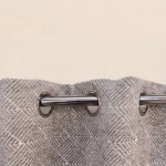 Rideau géométrique coton bleu 140x250cm | Hashtag Déco