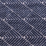 Rideau géométrique coton bleu 140x250cm | Hashtag Déco