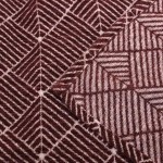 Rideau géométrique coton bleu 140x250cm | Hashtag Déco