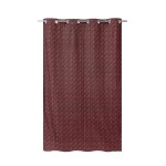 Rideau géométrique coton bleu 140x250cm | Hashtag Déco