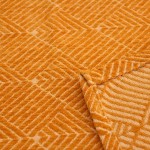 Rideau géométrique coton bleu 140x250cm | Hashtag Déco