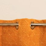 Rideau géométrique coton bleu 140x250cm | Hashtag Déco