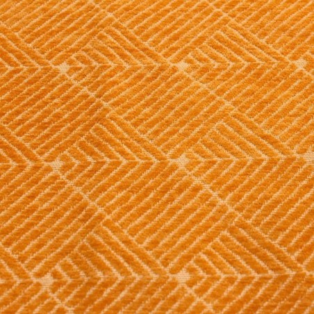 Rideau géométrique coton bleu 140x250cm | Hashtag Déco