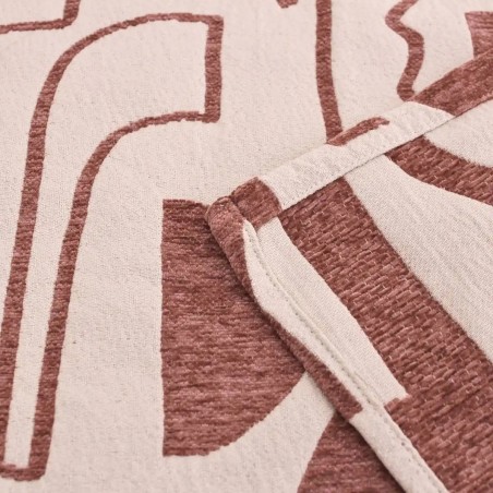 Rideau jacquard beige marron 140x240cm | Hashtag Déco