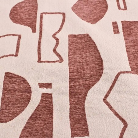 Rideau jacquard beige marron 140x240cm | Hashtag Déco