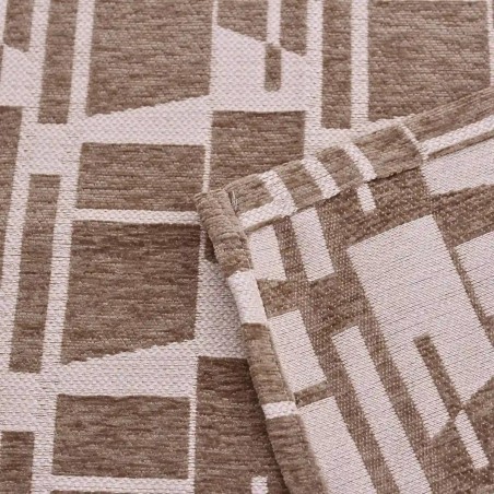 Rideau velours beige marron 140x240cm | Hashtag Déco