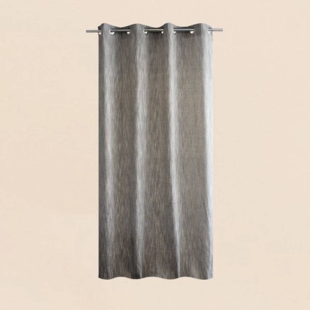 Rideau coton noir élégant 140x250 cm | Hashtag Déco