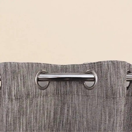 Rideau coton noir élégant 140x250 cm | Hashtag Déco