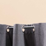 Rideau occultant gris en tissu 140x240cm | Hashtag Déco