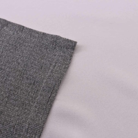 Rideau occultant gris en tissu 140x240cm | Hashtag Déco