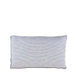 Coussin rayé coton beige 30x50cm | Hashtag Déco