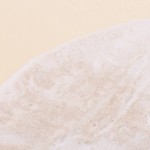 Tapis fourrure beige antidérapant 90cm | Hashtag Déco