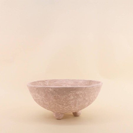 Coupe en papier maché blanc 29cm, élégance naturelle | Hashtag Déco