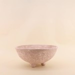 Coupe en papier maché blanc 29cm, élégance naturelle | Hashtag Déco