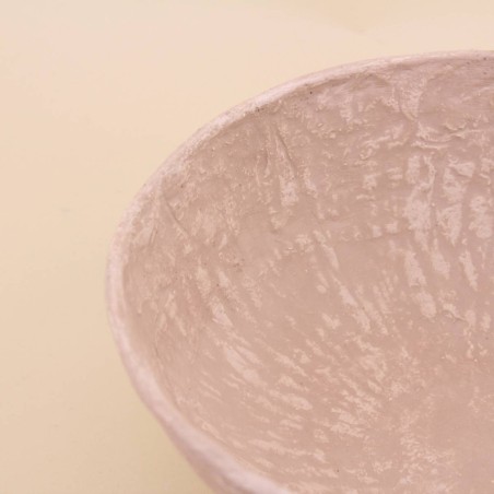 Coupe en papier maché blanc 29cm, élégance naturelle | Hashtag Déco