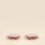 Lot de 2 bougeoirs fleurs roses métal | Hashtag Déco