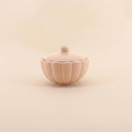 Bougie céramique corolle à couvercle | Hashtag Déco