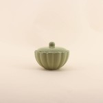 Bougie céramique corolle à couvercle | Hashtag Déco