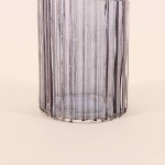 Vase en verre strié h25cm élégant | Hashtag Déco