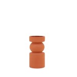 Vase géométrique en terre cuite terracotta 14,5cm | Hashtag Dé