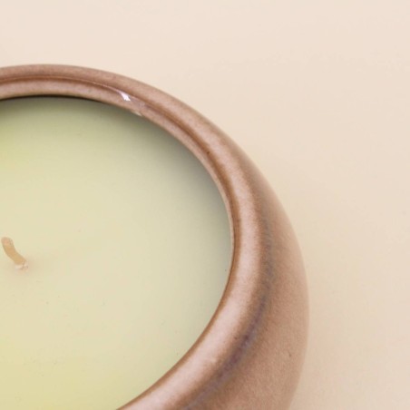 Bougie parfumée céramique beige 160g | Hashtag Déco