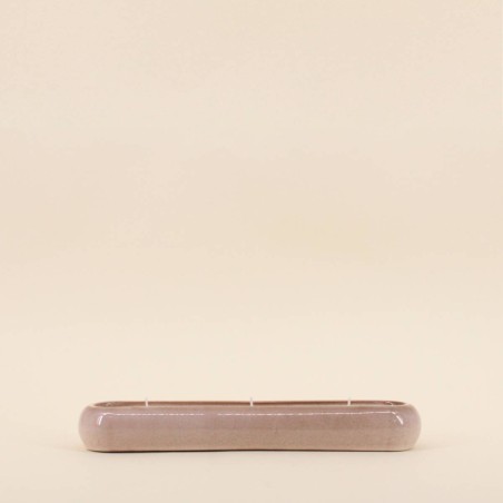 Bougie parfumée céramique beige 31cm | Hashtag Déco