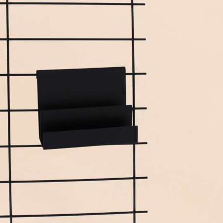 Étagère murale métal noire 50x60cm idéale bureau | Hashtag Déco