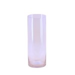 Vase en verre transparent 15x40cm, chic et moderne | Hashtag Déco