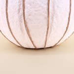 Vase en papier mâché blanc détails jute | Hashtag Déco