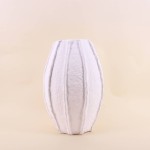 Vase papier mâché blanc 40cm, moderne et éco | Hashtag Déco