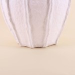 Vase papier mâché blanc 40cm, moderne et éco | Hashtag Déco
