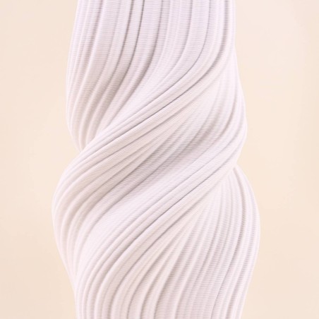 Vase twist céramique blanche 3D 39cm | Hashtag Déco