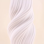 Vase twist céramique blanche 3D 39cm | Hashtag Déco