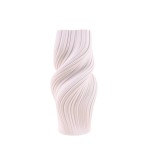 Vase twist céramique blanche 3D 39cm | Hashtag Déco