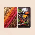 Lot de 2 plaques de cuisine motifs épices | Hashtag Déco