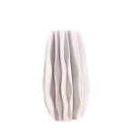Vase alvéolé céramique blanche 3D 30cm | Hashtag Déco