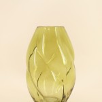 Vase en verre rouge 22 cm, design moderne | Hashtag Déco